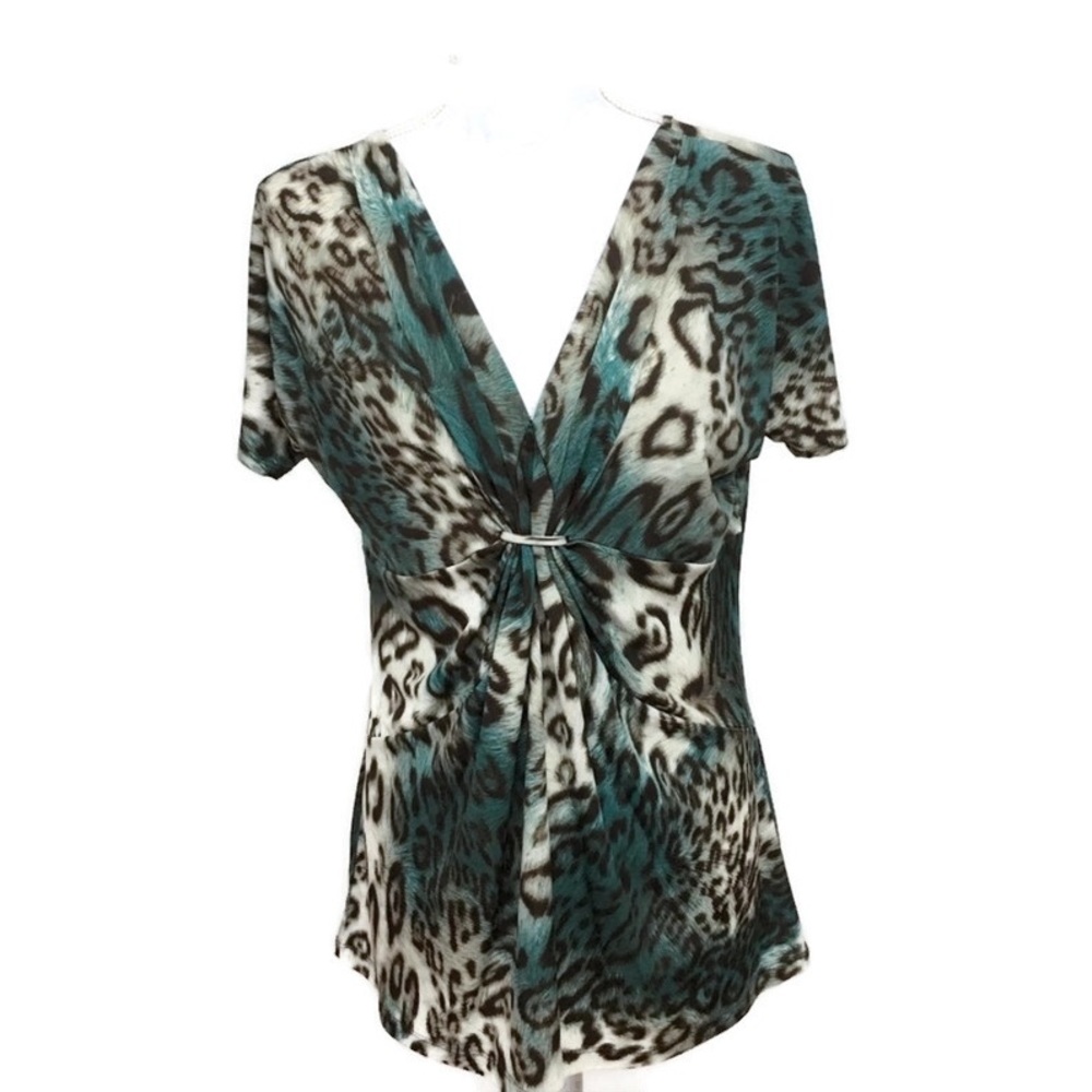 5 for $25. Susan Lawrence Animal Print Blouse size L